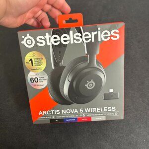 SteelSeries Arctis Nova 5 Wireless Gaming Headphones Black (61670) - New